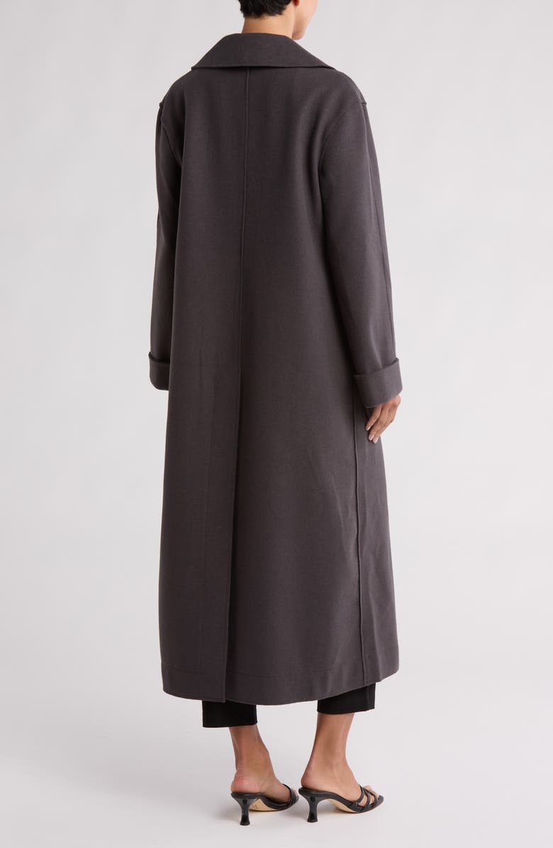 MAX STUDIO Double Breasted Coat, Alternate, color, Heather Gray Light Or Dark