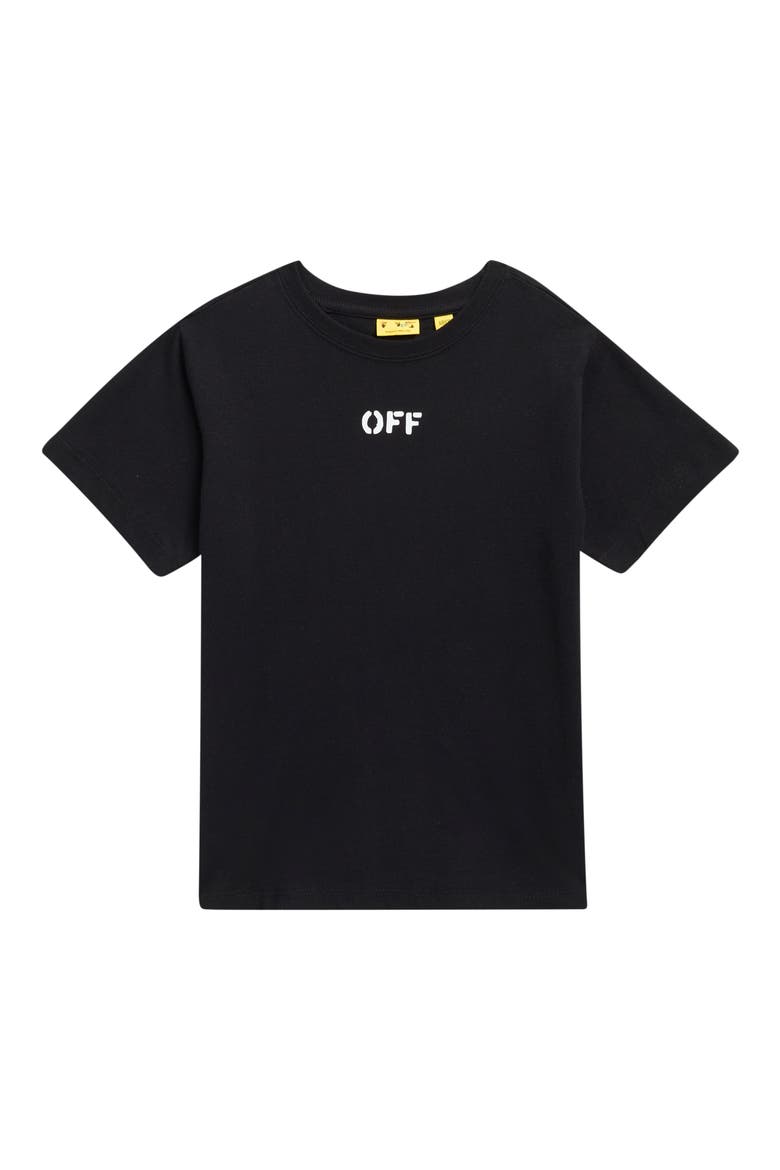 Kids' Scribble Logo Graphic T-Shirt, Main, color, BLACK