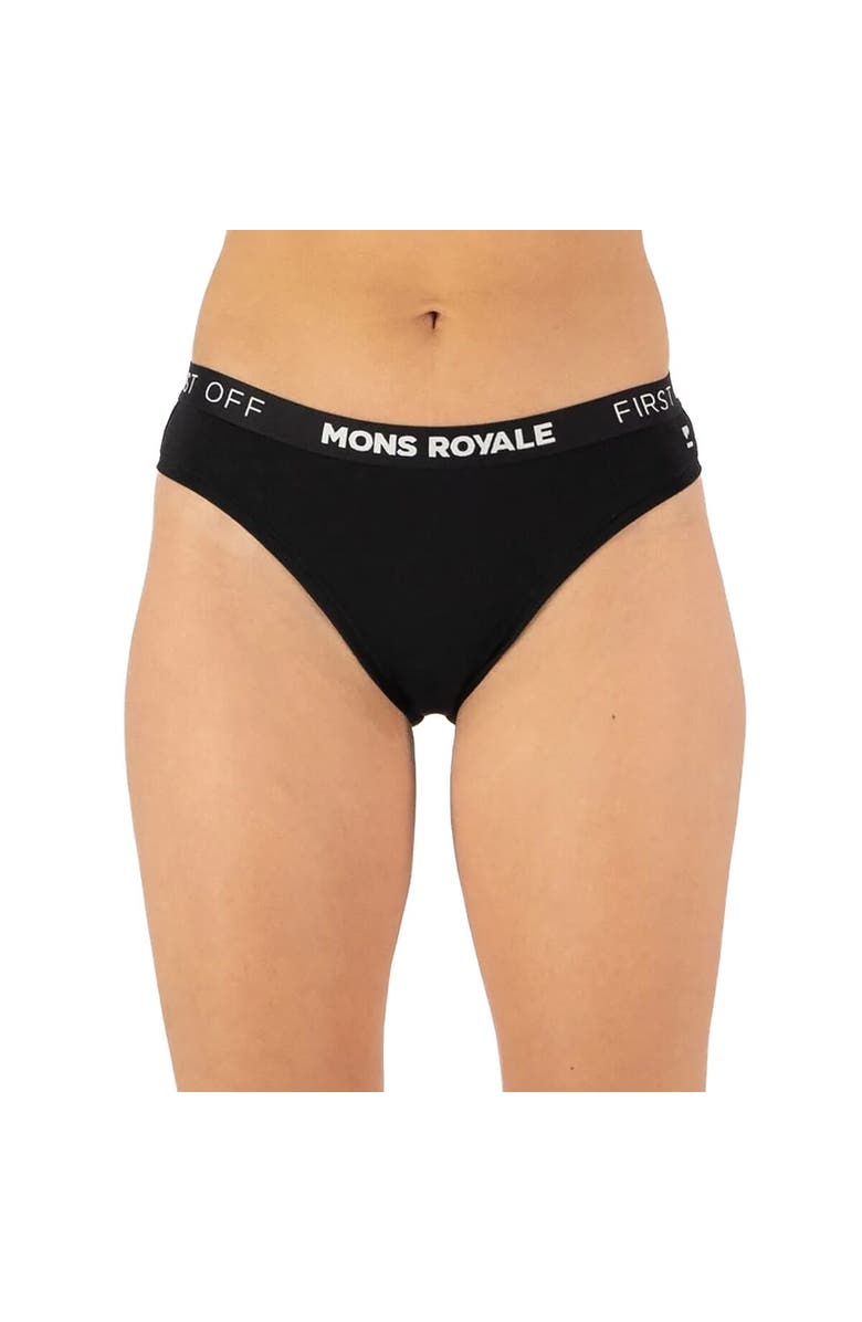 Mons Royale Folo Merino Brief - Women's, Main, color, Black