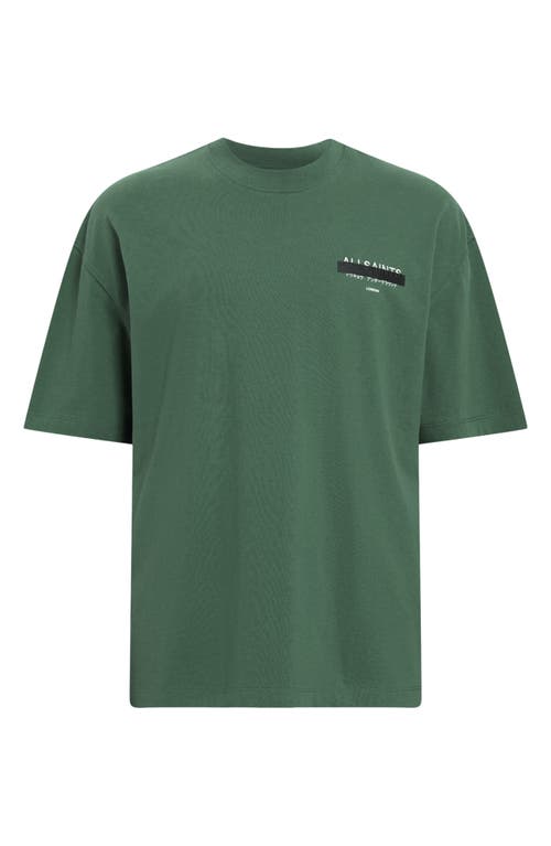 Allsaints Redact Oversized Embroidered Logo T-shirt
