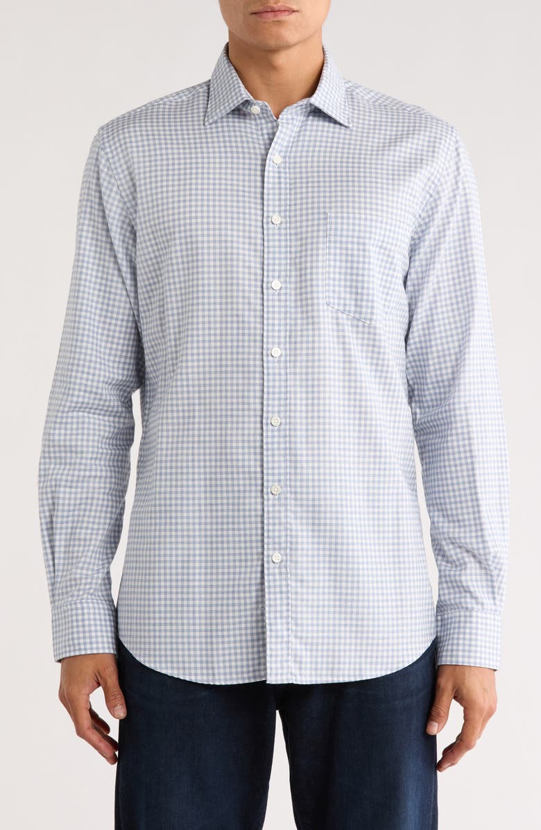 Rodd & Gunn Burnbrae Sport Fit Button-Up Shirt, Main, color, Bluestone