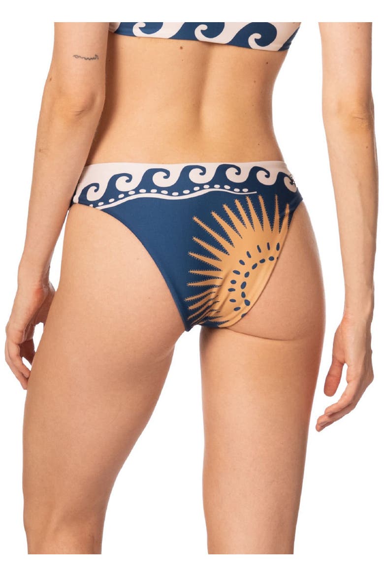 Sacred Sun Laila Moderate High Leg Bottom, Alternate, color, NAVY BLUE PRINT