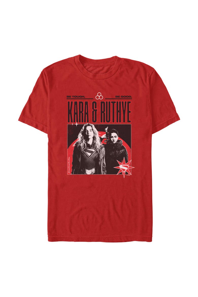 Men's Supergirl Kara and Ruthye  Graphic T-Shirt, Main, color, Red