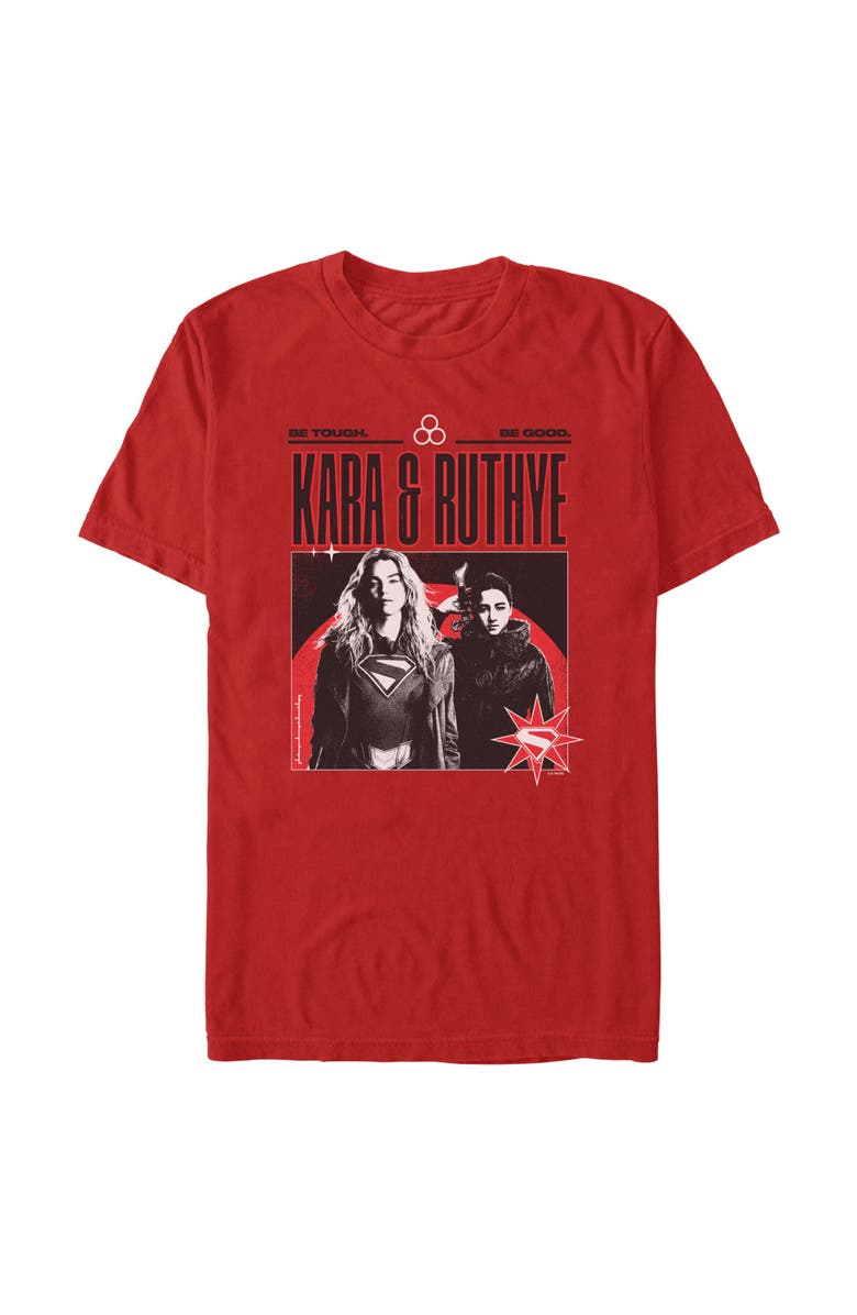 Supergirl Men's Supergirl Kara and Ruthye Graphic T-Shirt, Main, color, Red