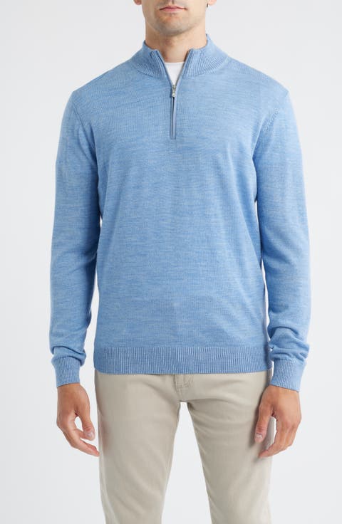 Raynor Merino Wool Quarter Zip Sweater
