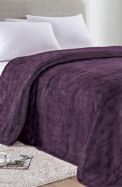 Shop Luxury Home Amrani Embossed Ultrasoft Throw Blanket