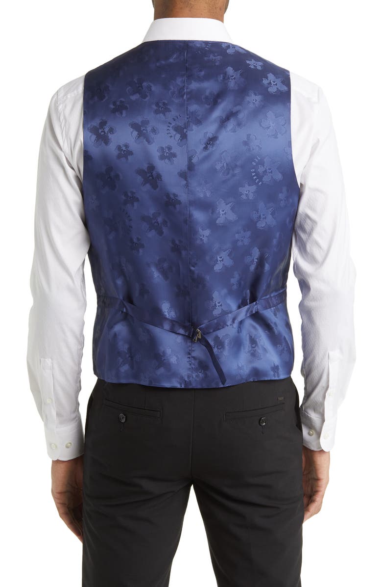Ted Baker London Slim Fit Solid Wool Vest, Alternate, color, 