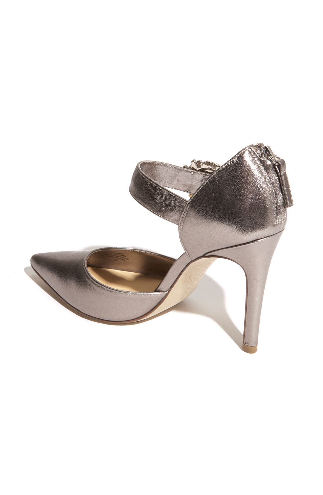 'Gloree' Pump, Alternate, color, PEWTER LEATHER