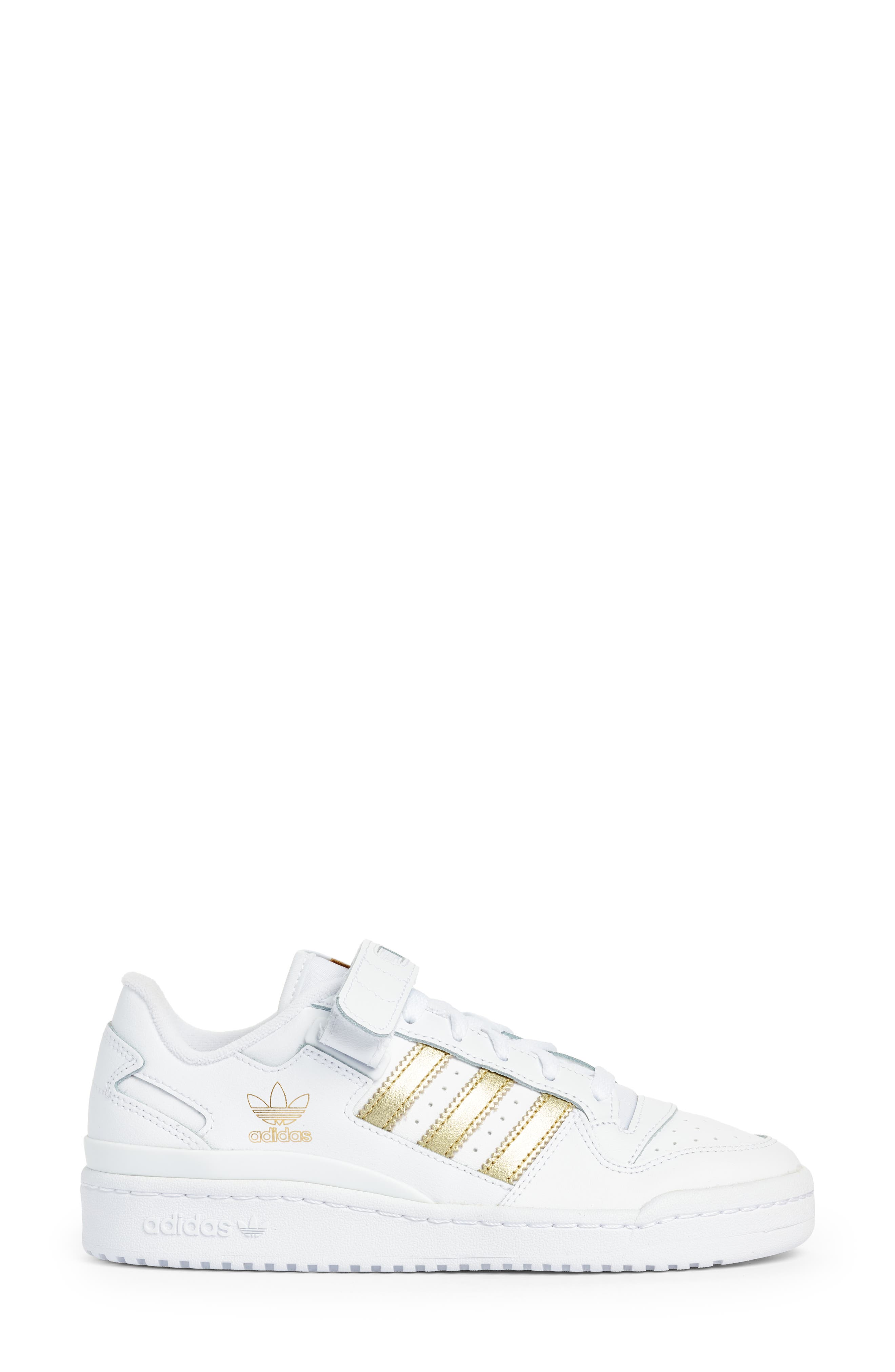 Forum Low Basketball Sneaker, Alternate, color, FTWR WHITE/ GOLD/ BLACK