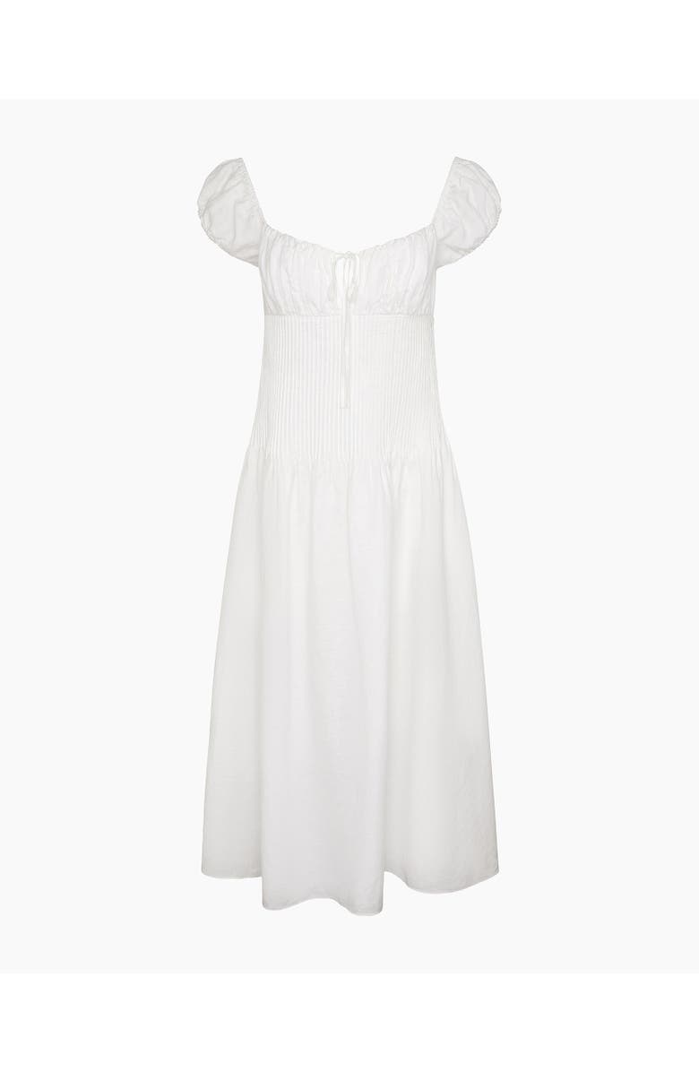 Onia Off-Shoulder Midi Dress, Alternate, color, White