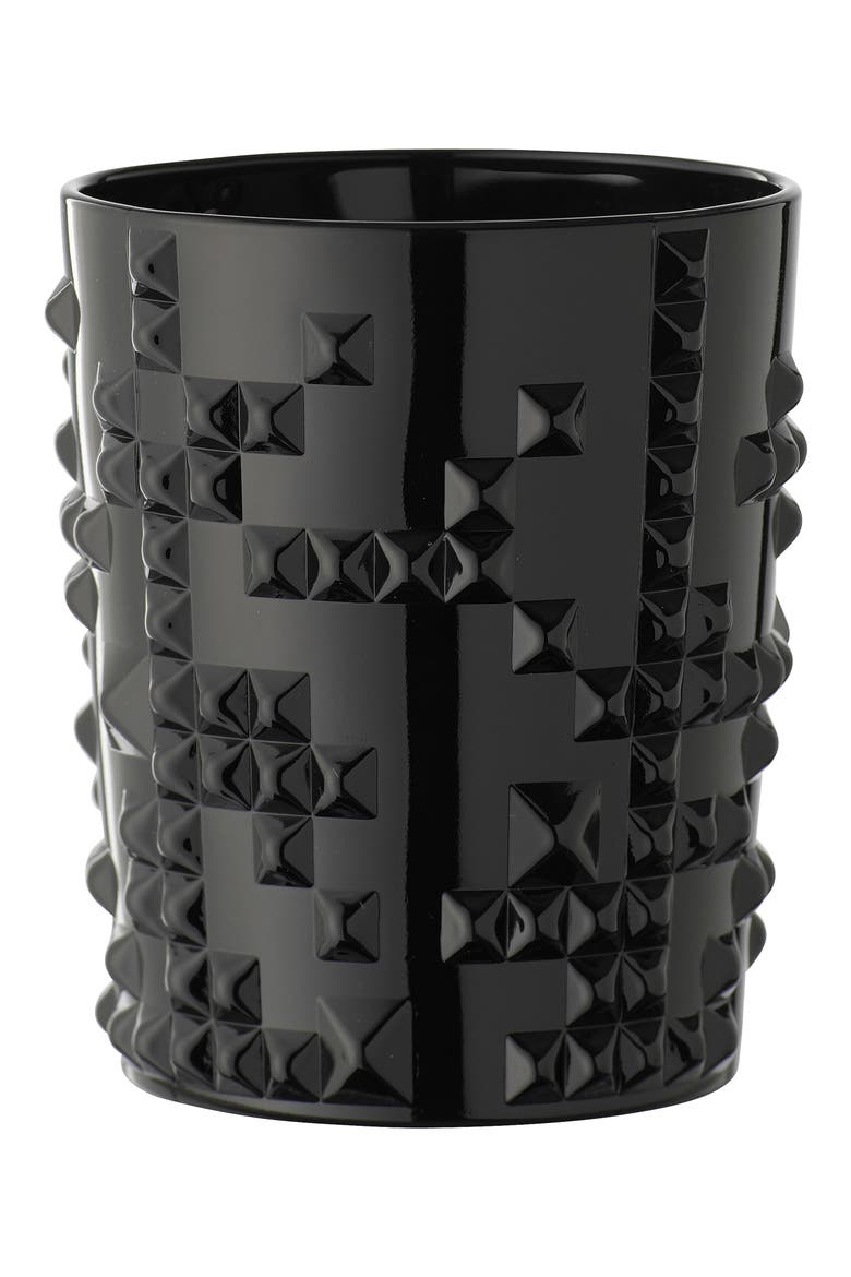 Punk Crystal Whiskey Tumbler, Main, color, BLACK