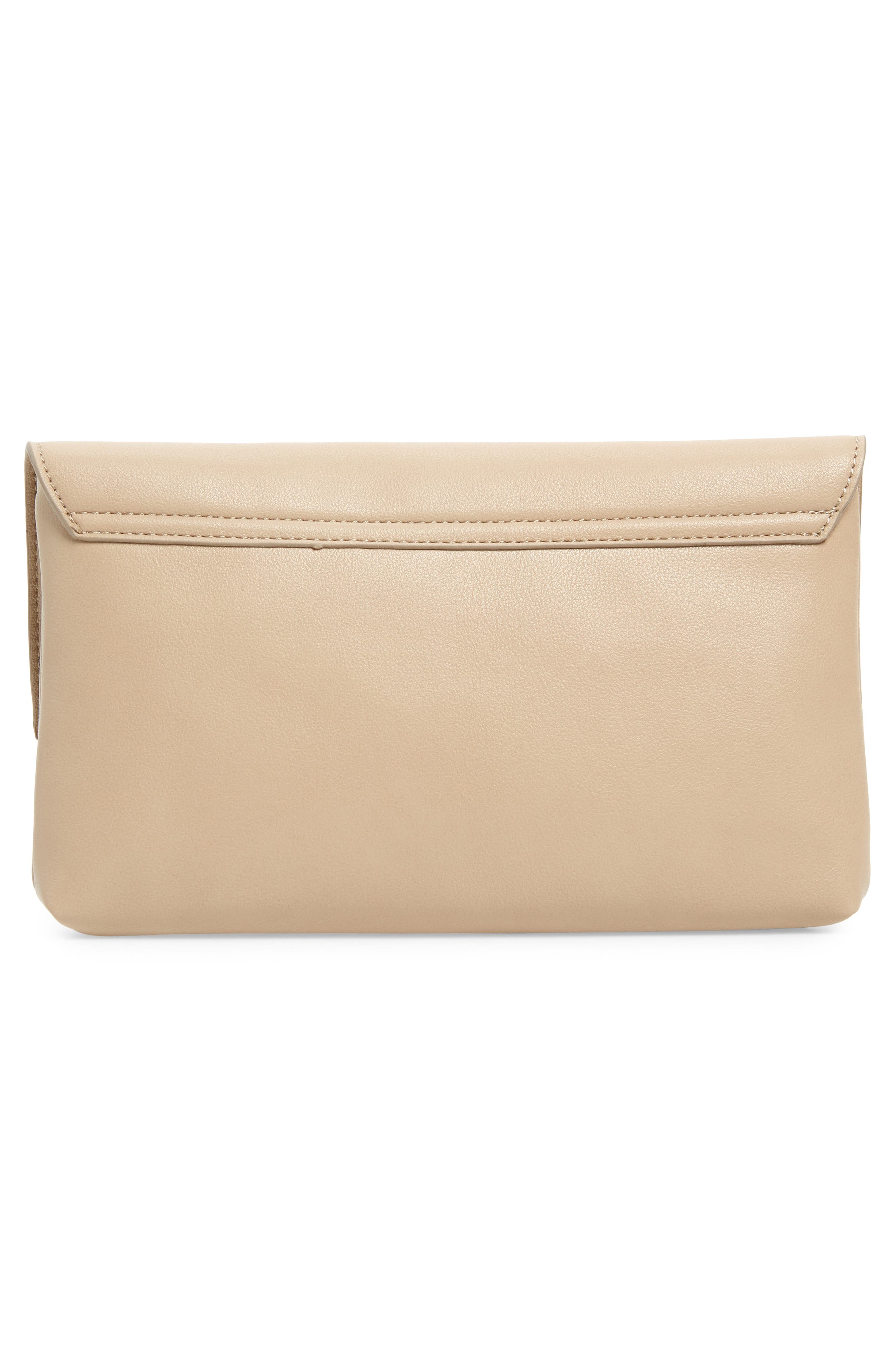 Resin Handle Clutch, Alternate, color, TAUPE/ IVORY