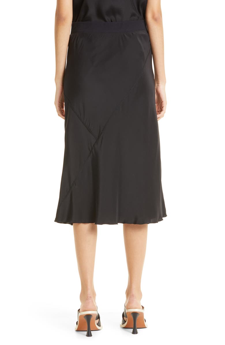 ATM Anthony Thomas Melillo Bias Cut Silk Midi Skirt, Alternate, color, 