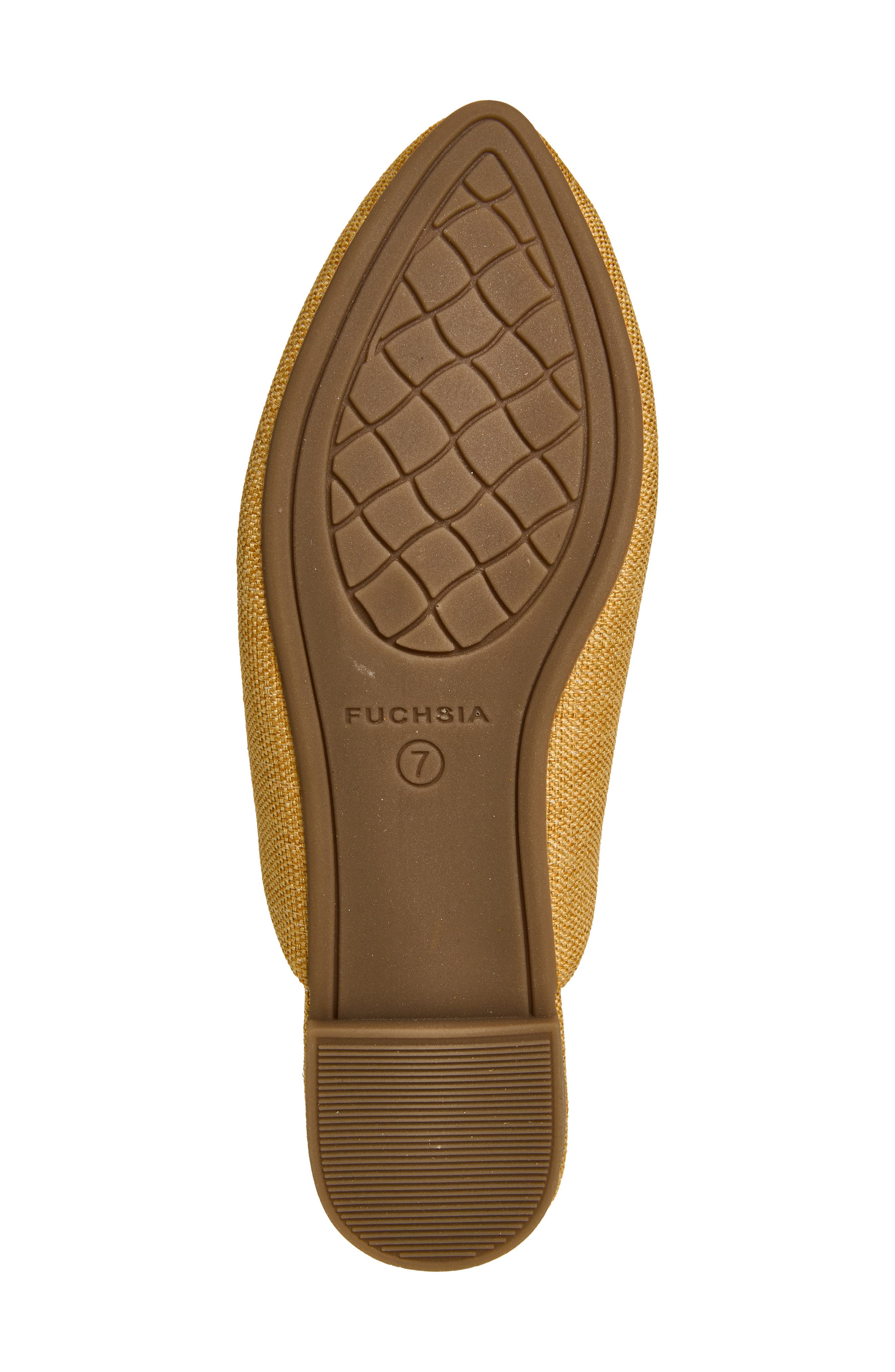 FUCHSIA Heart Eye Embroidered Pointed Toe Mule, Alternate, color, Light Beige