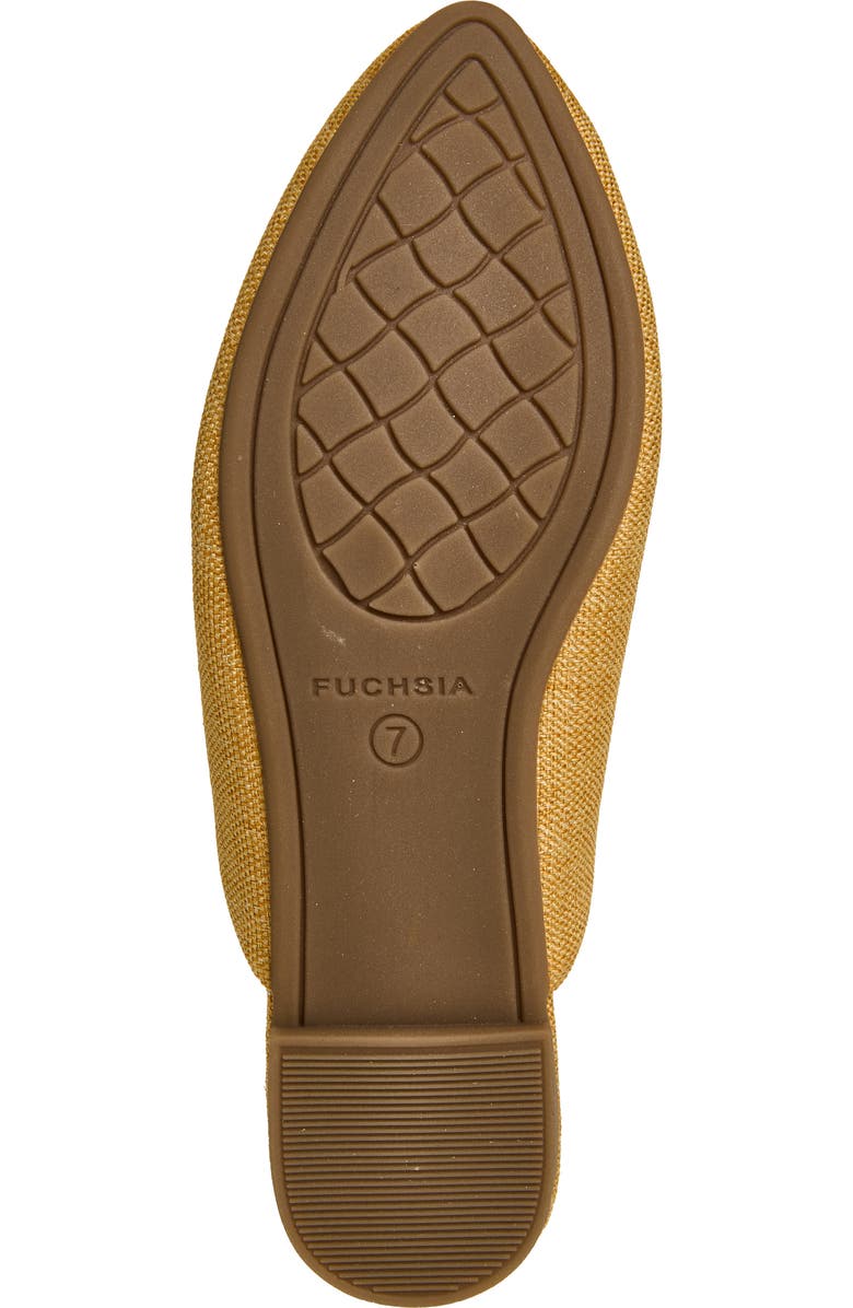 FUCHSIA Heart Eye Embroidered Pointed Toe Mule, Alternate, color, Light Beige