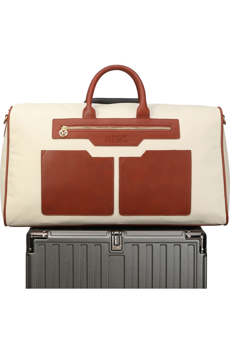 Badgley Mischka Collection Juliet X-Large Canvas Duffle Bag, Alternate, color,