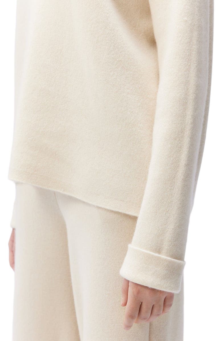 GOBI Mongolian Cashmere Cashmere Roll-Neck Sweater, Alternate, color, Off White