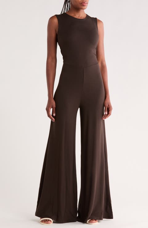 Sleeveless Wide Leg Jumpsuit