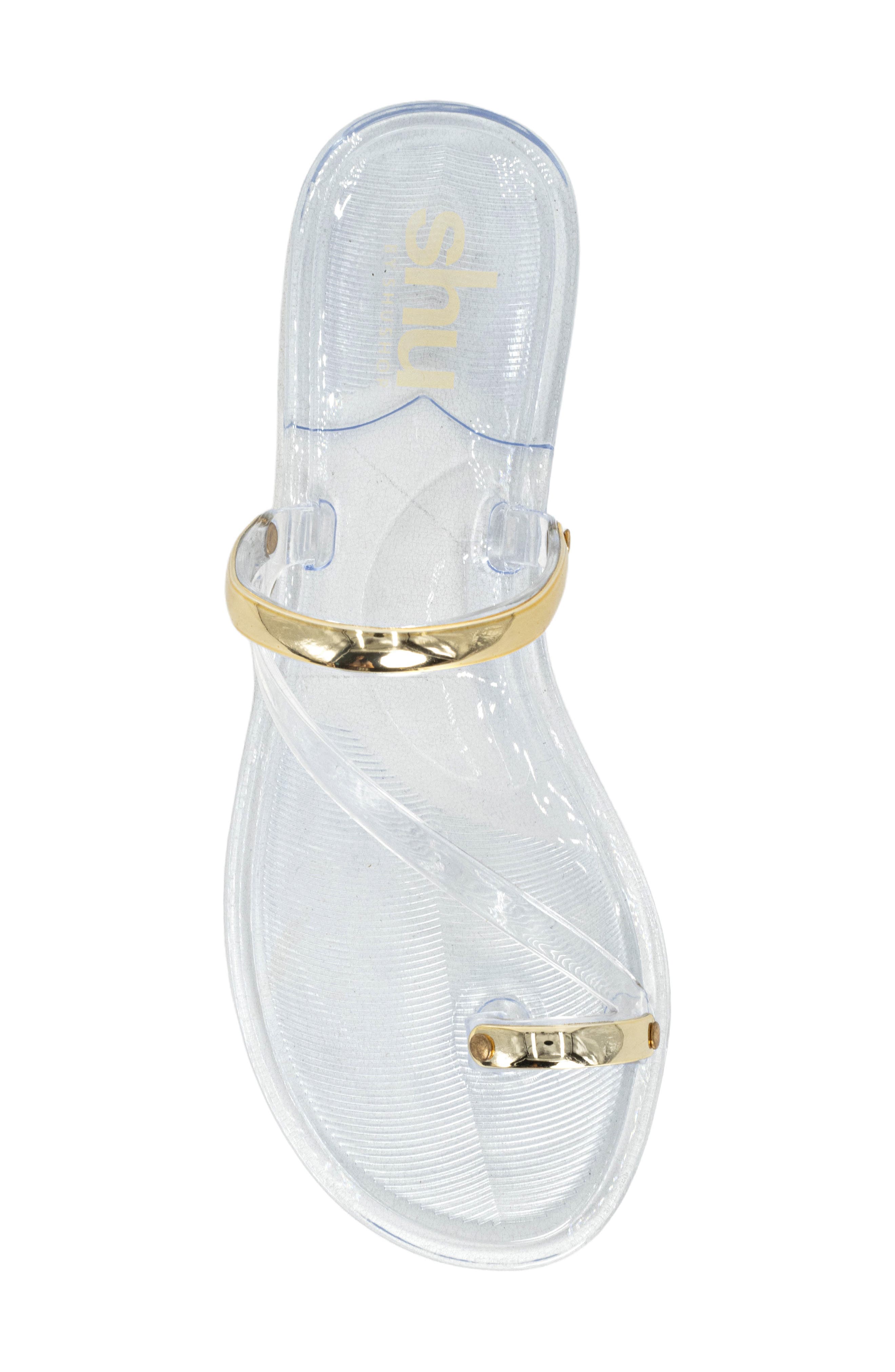 Dottie Toe Loop Sandal, Alternate, color, CLEAR