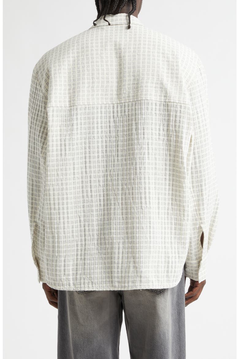 Wes Check Cotton Seersucker Button-Up Shirt, Alternate, color, SUBTLE BEIGE CHECK