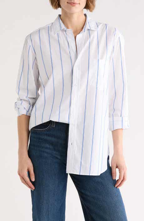 Frank & Eileen Joedy Boyfriend Stripe Button-Up Shirt