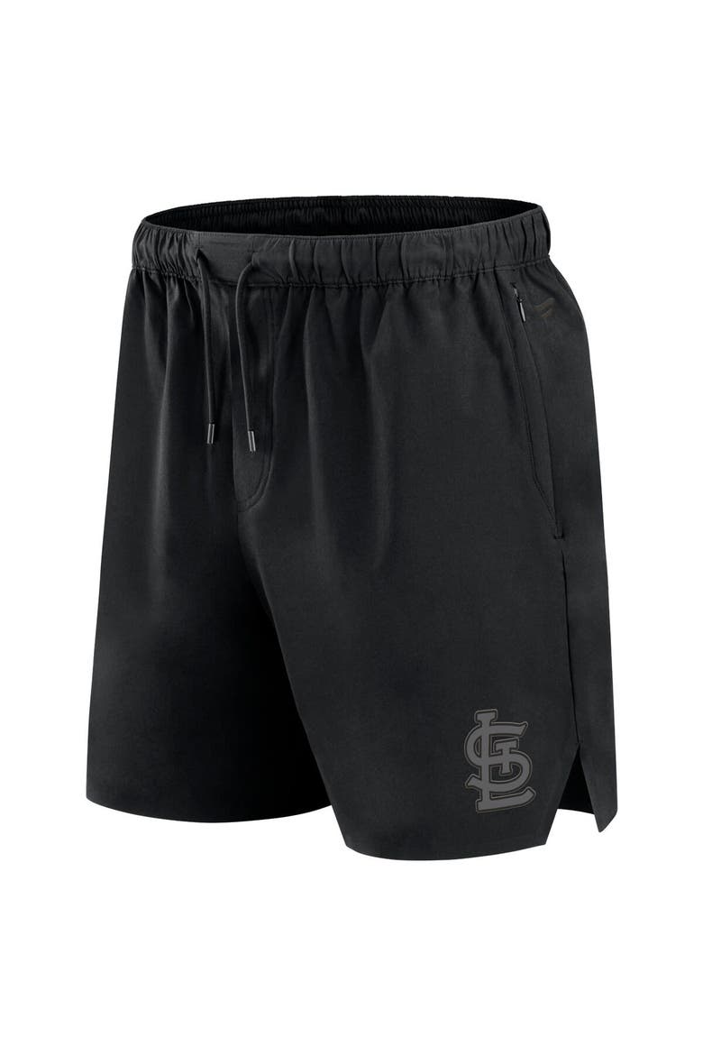 Men's Fanatics Black St. Louis Cardinals Front Office Woven Shorts, Alternate, color, Black