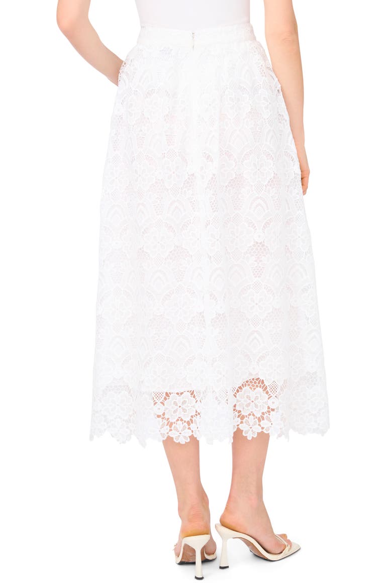 Lace Midi Skirt, Alternate, color, ULTRA WHITE