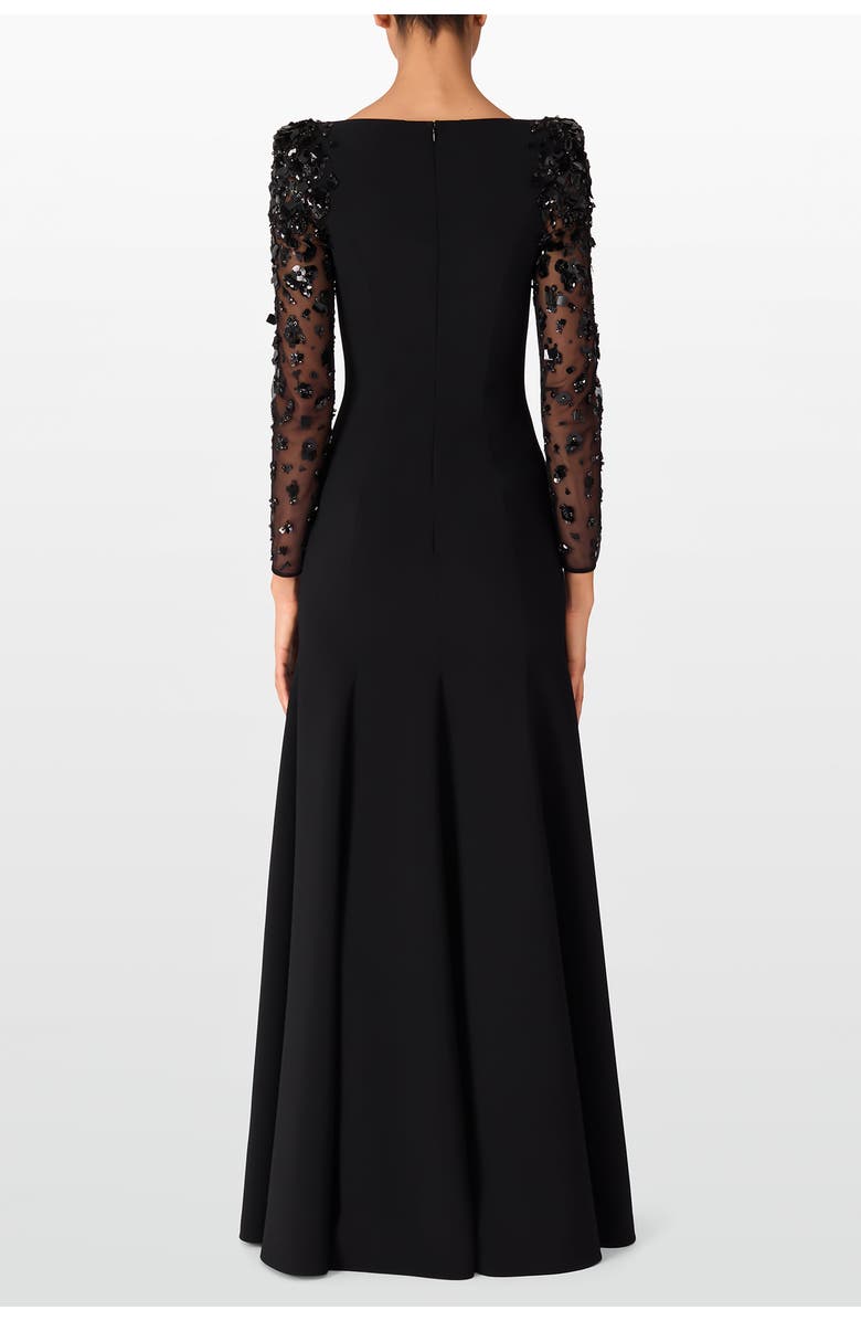 Jenny Packham Sylvia Maxi Dress, Alternate, color, Liquorice