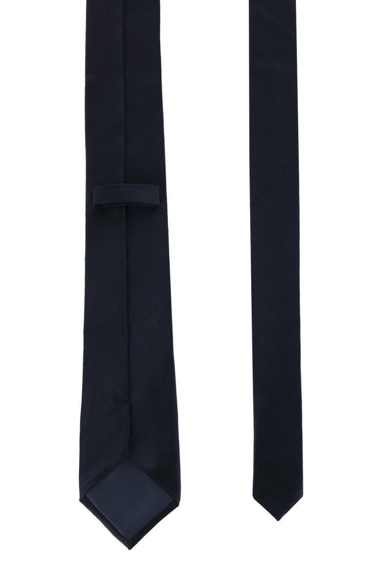 Sutton Sold Silk Tie, Alternate, color, BLACK