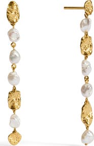 Monica Vinader Capri Freshwater Pearl Drop Earrings