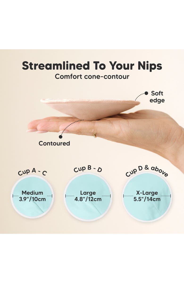 KeaBabies 14-Pack Comfy Lite Nursing Pads, Alternate, color, Pastel Touch