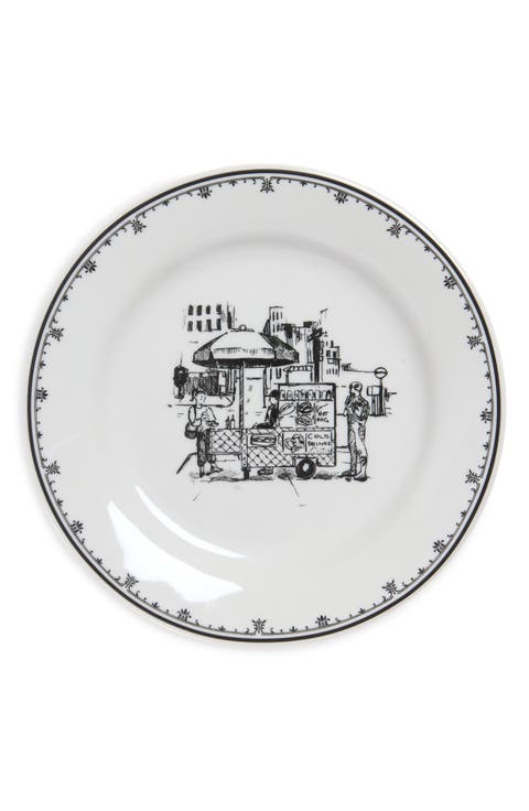 NYC Toile Cart Plate