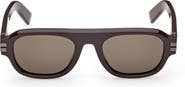 ZEGNA 53mm Geometric Sunglasses