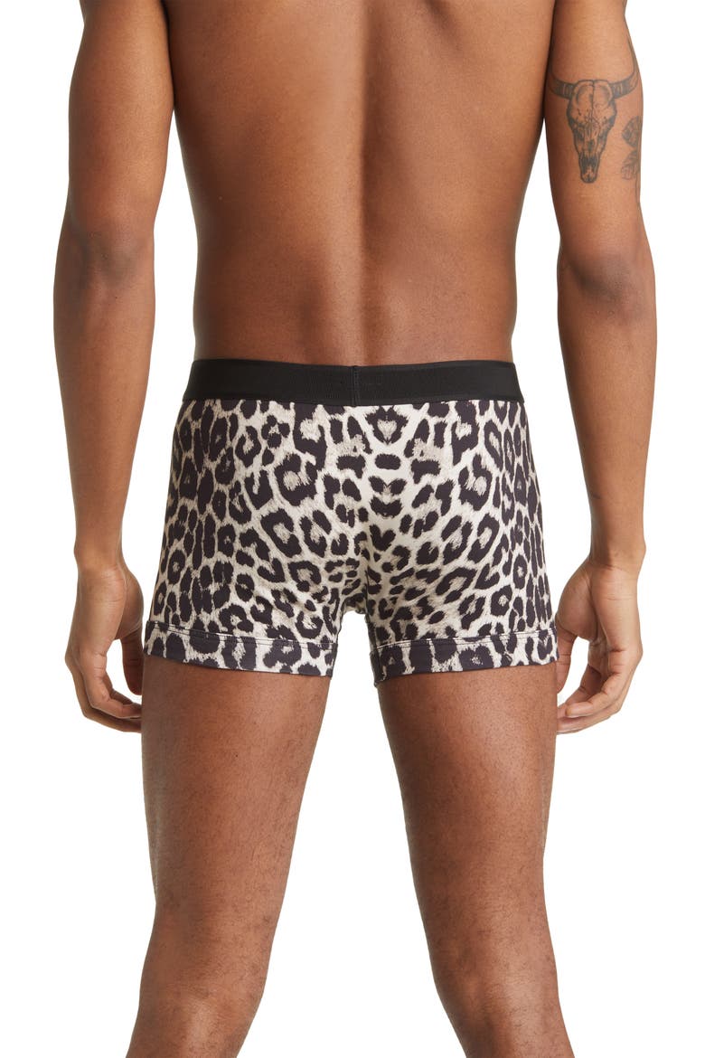 Snow Leopard Print Boxer Briefs, Alternate, color, SNOW LEOPARD