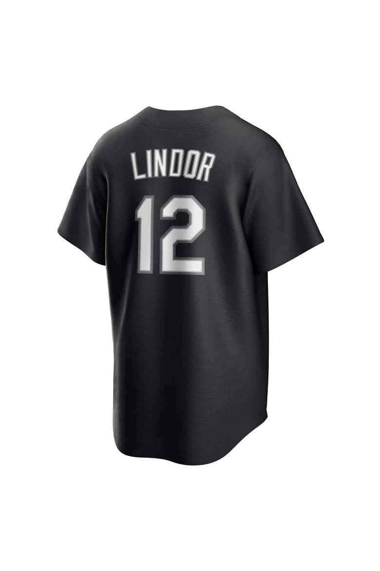 Men's Nike Francisco Lindor Black New York Mets  Replica Player Jersey, Alternate, color, Black