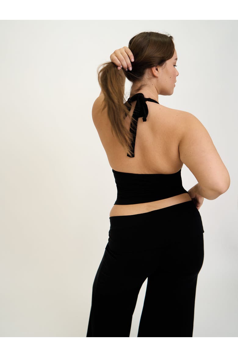 Halter Top, Alternate, color, Navy