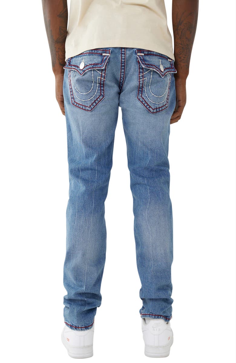 True Religion Brand Jeans Rocco Flap Stretch Skinny Jeans, Alternate, color, 