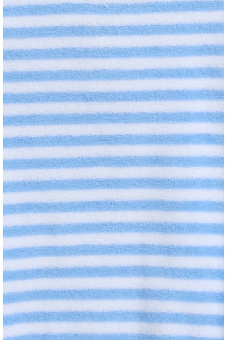 Stripe Terry Cloth Bubble Romper, Alternate, color, LIGHT BLUE