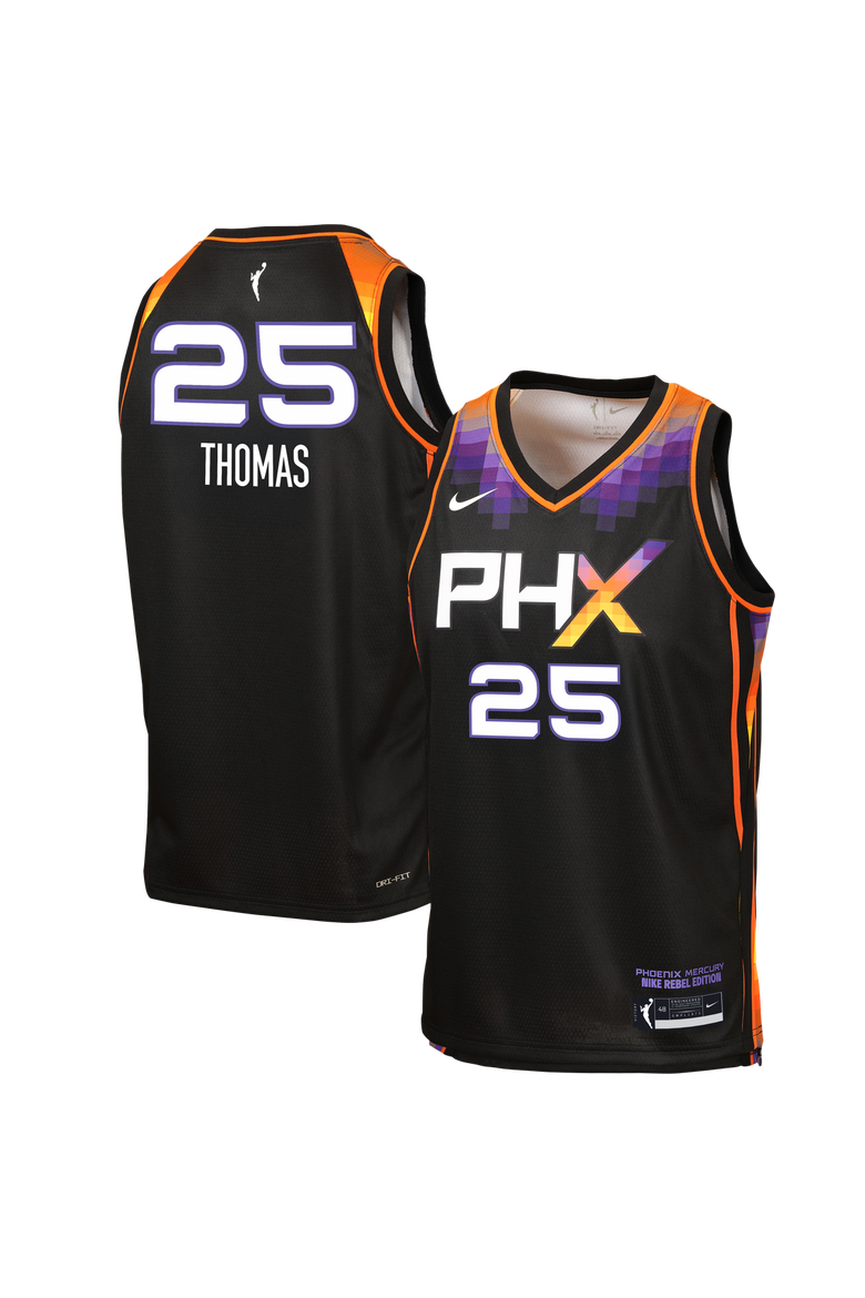 Youth Nike Alyssa Thomas Black Phoenix Mercury Victory Jersey - Rebel Edition, Main, color, Black