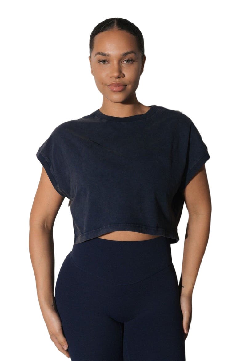 Retro Boxy Tee, Alternate, color, Oxford Washed