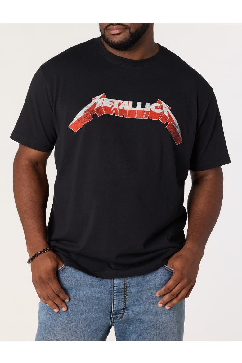 Big & Tall Metallica Graphic Tee, Main, color, BLACK