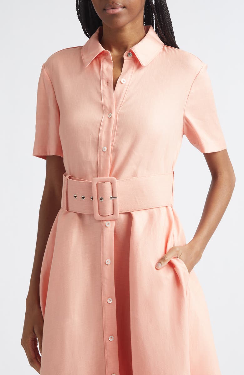 Toccin Jean Linen Blend Shirtdress, Alternate, color,