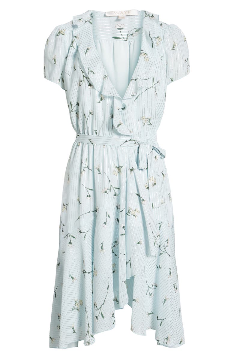 WAYF Sutton Ruffle Wrap Dress, Alternate, color,