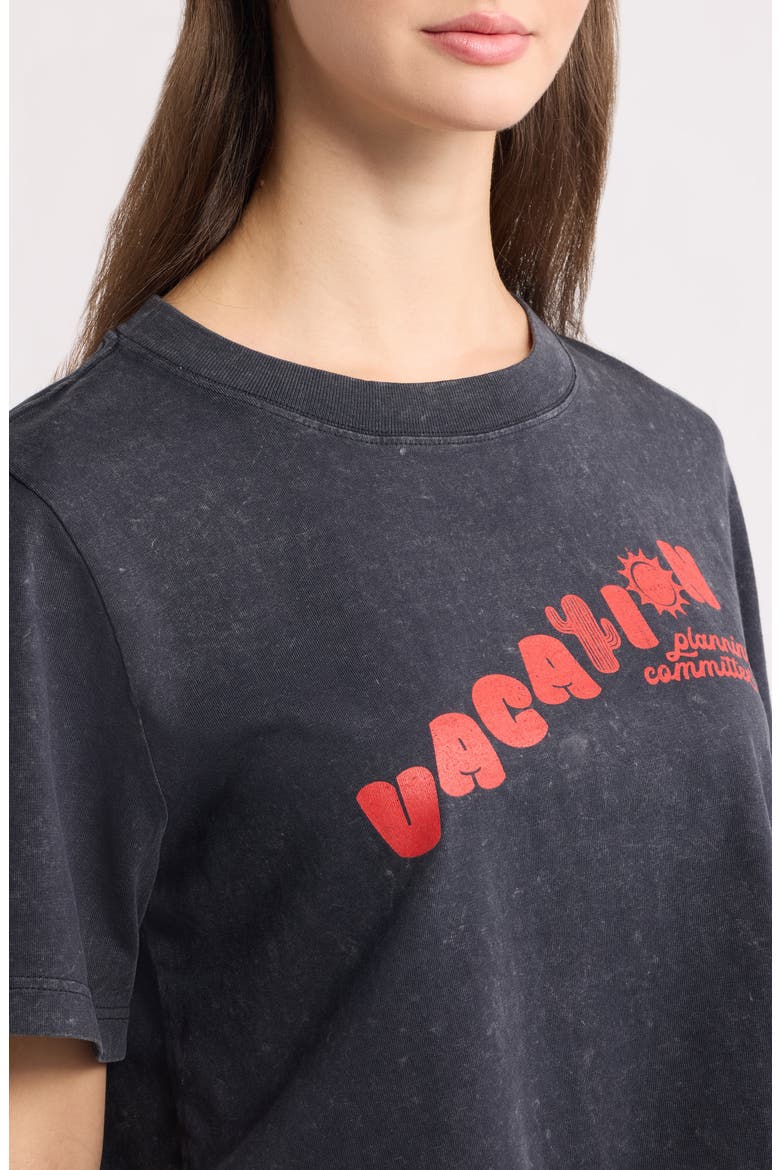 Vacation Planning Committee Graphic T-Shirt, Alternate, color, BLACK STONE
