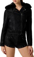 GUESS New Darcey Faux Leather Biker Jacket