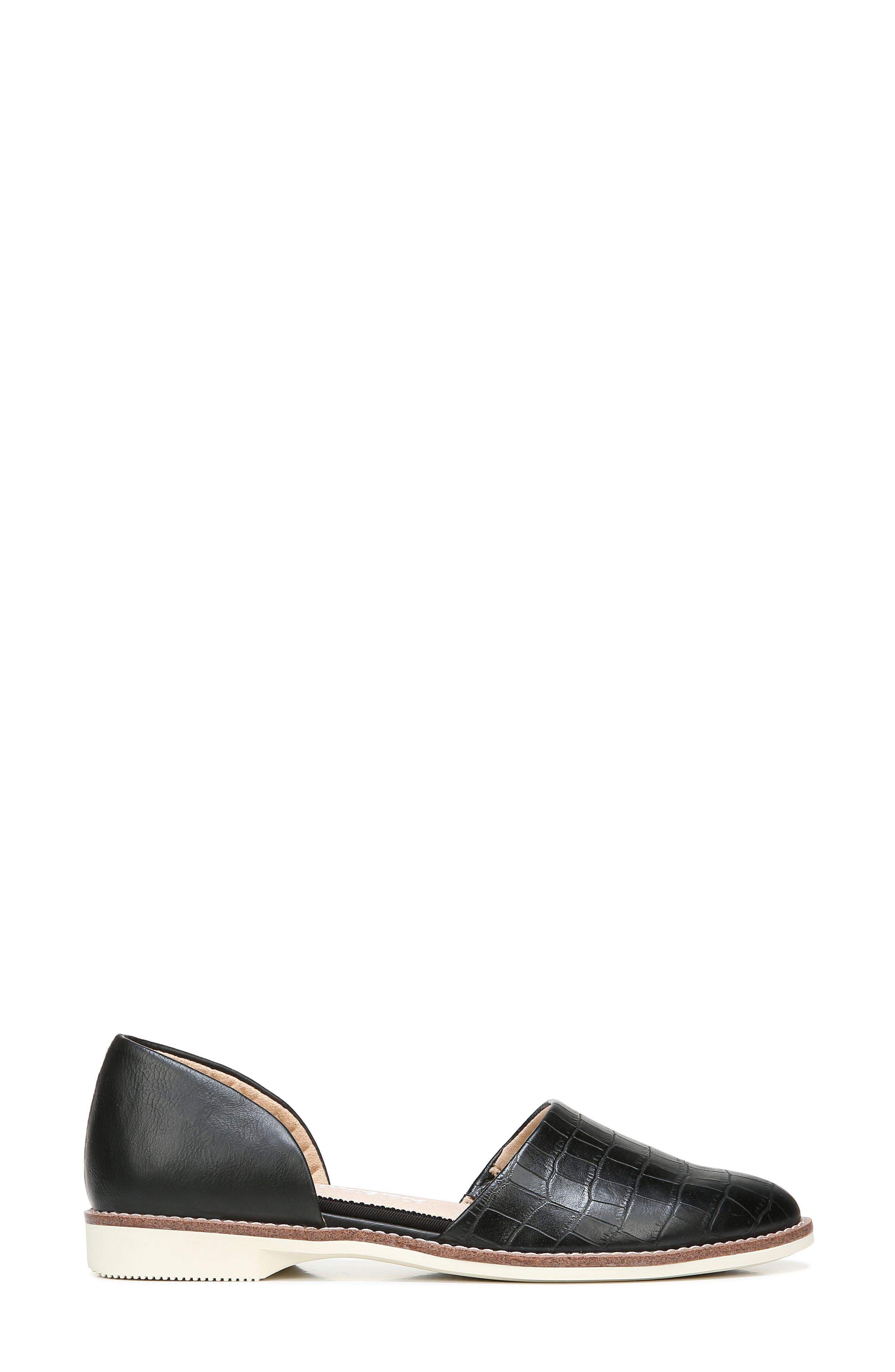 Dr. Scholl's Choice Croc Embossed d'Orsay Flat, Alternate, color, 