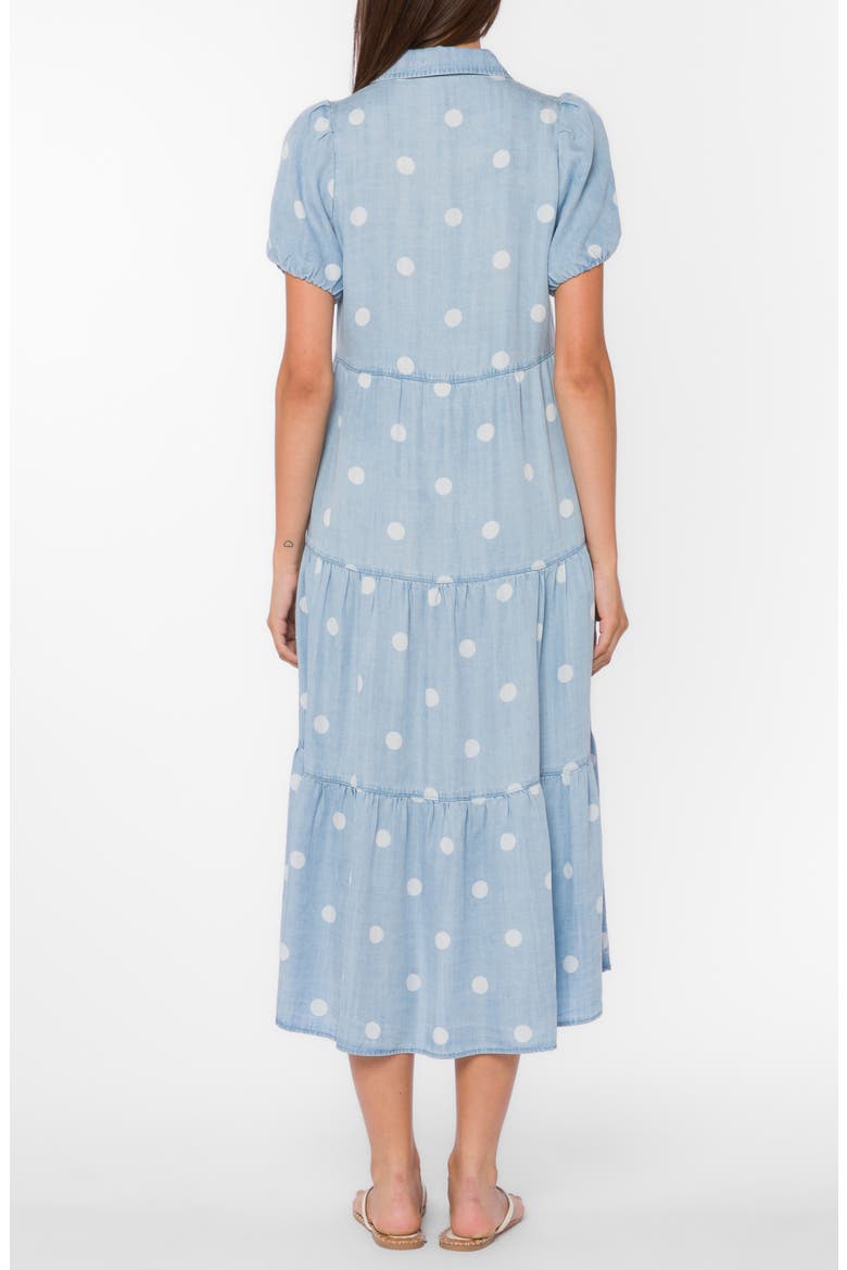 Santiago Short Sleeve Shirtdress, Alternate, color, 102 WHITE DOTS