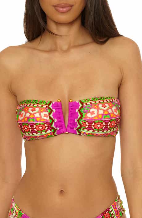 Becca Moroccan Tile V-Wire Bandeau Bikini Top