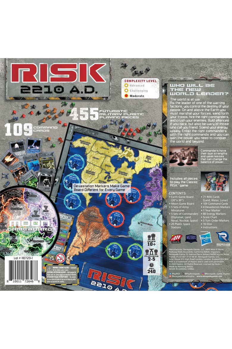 Risk 2210 A.D., Alternate, color, Multicolored