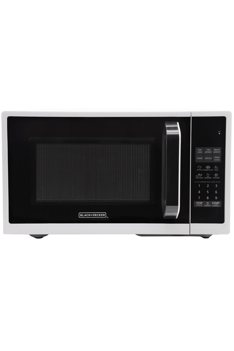 0.9 Cu. Ft. LED Digital Countertop Microwave in White, Main, color, White